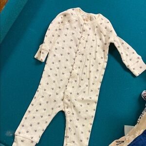 Floral Cream Kids One Piece